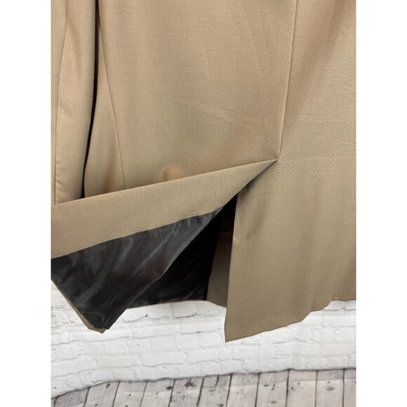 BURBERRYS' dark beige 100% wool mens suit jacket blazer 46R (no size tag) - Picture 8 of 13